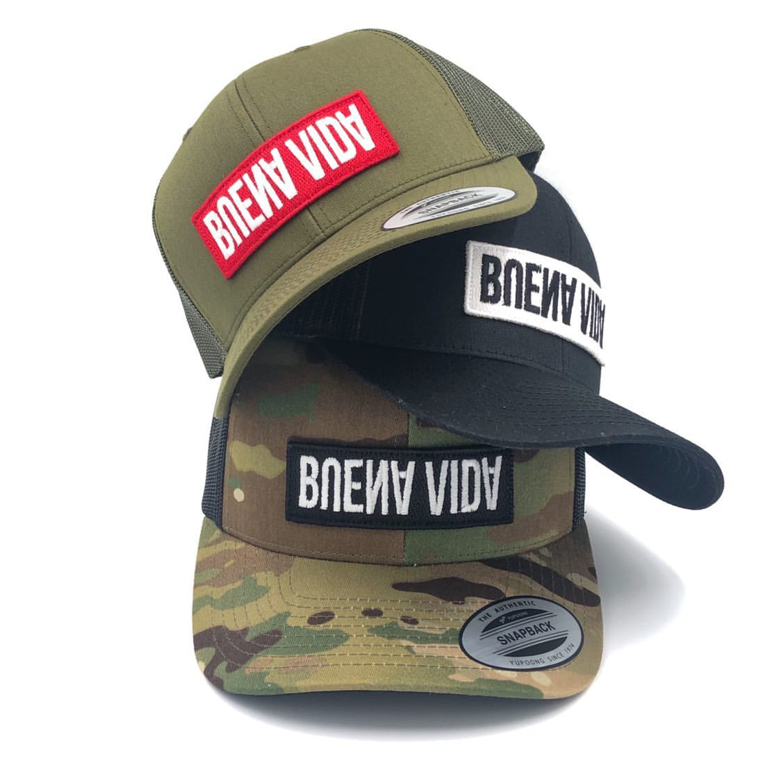 Snapback Verde Kaki “Buena Vida” Edición Limitada 10 uni